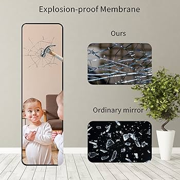 Amazon.com - Giftgarden 47”x14” Black Full Length Mirror